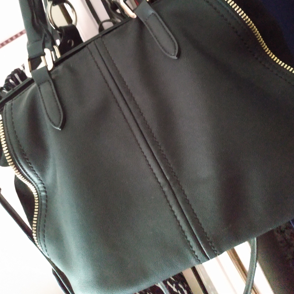 Leather & Suede Moto Bag